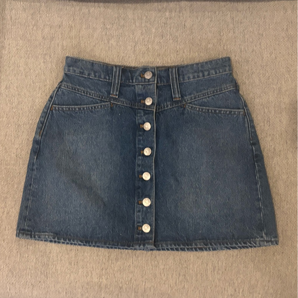 Madewell Denim Jean Mini Skirt